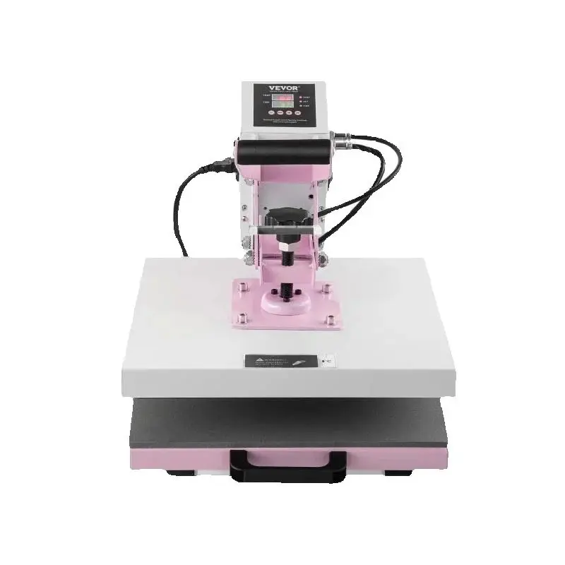 SucceBuy Heat Press 15 x 15 in Heat Press Machine Slide Out Heat Transfer Machine Fast Even Heating 2-Layer Insulation Cotton