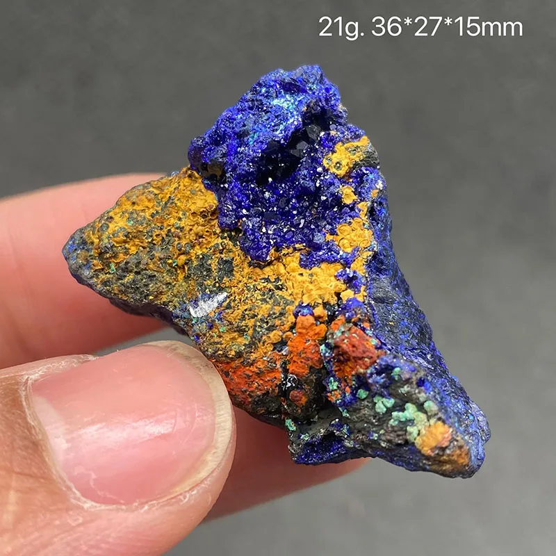 100% natural azurite raw stone mineral specimen healing crystal pendant accessories jewelry