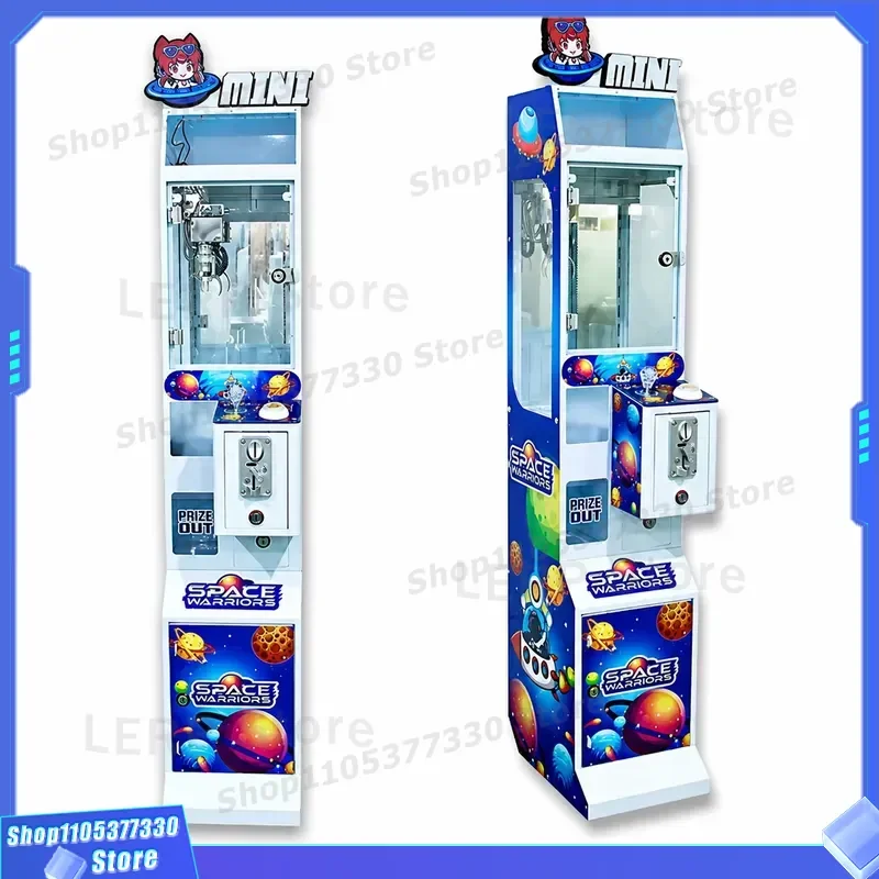 Mini Claw Machine Arcade Toy Crane Vending Game for Dolls Candy Gifts Small Coin Operated Prize Catcher with Bill Receiver
