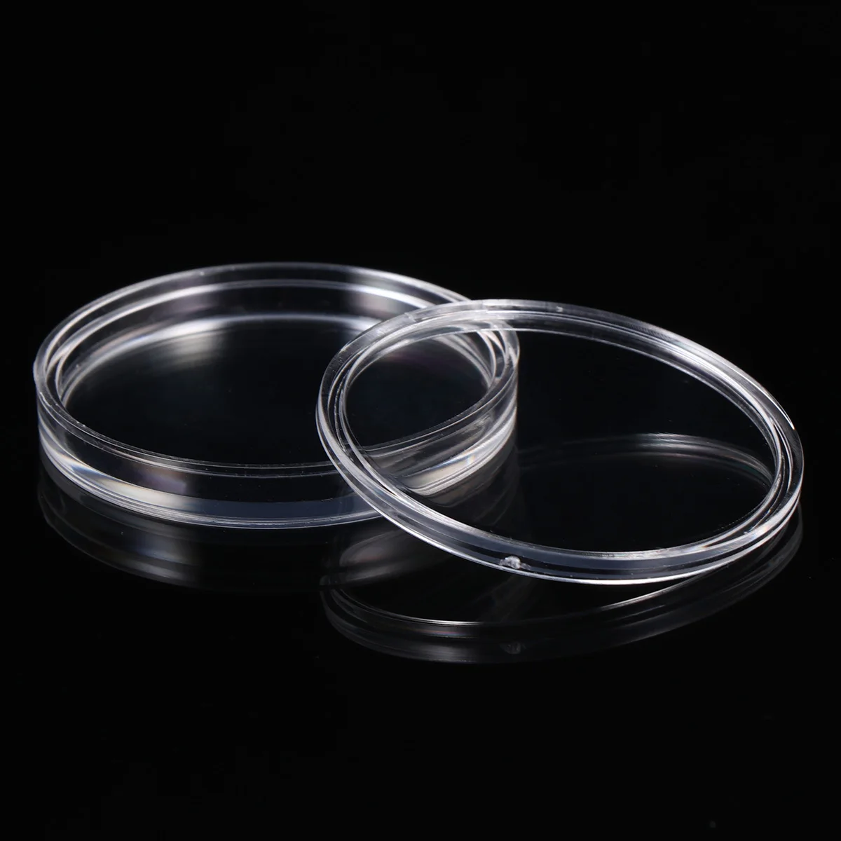 10Pcs Collection Box Transparent Design Lightweight Practical for Business Gifts and Exhibitions Coin Case