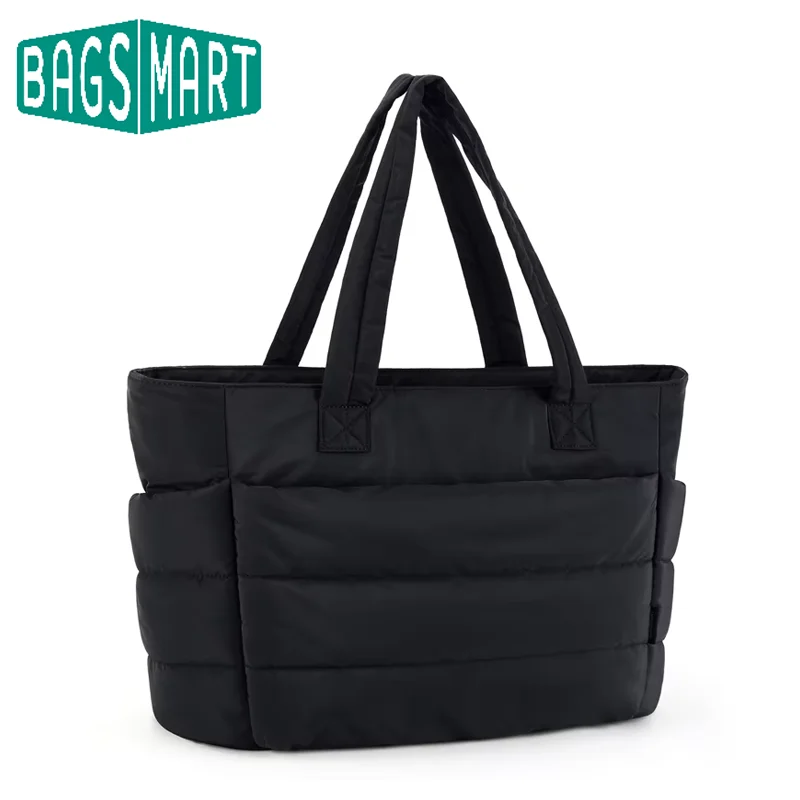 BAGSMART Tote Bag Puffy Padded Women's Bags Leisure Commuting Handbag Large Capacity Mommy Go Out Storage Organizer