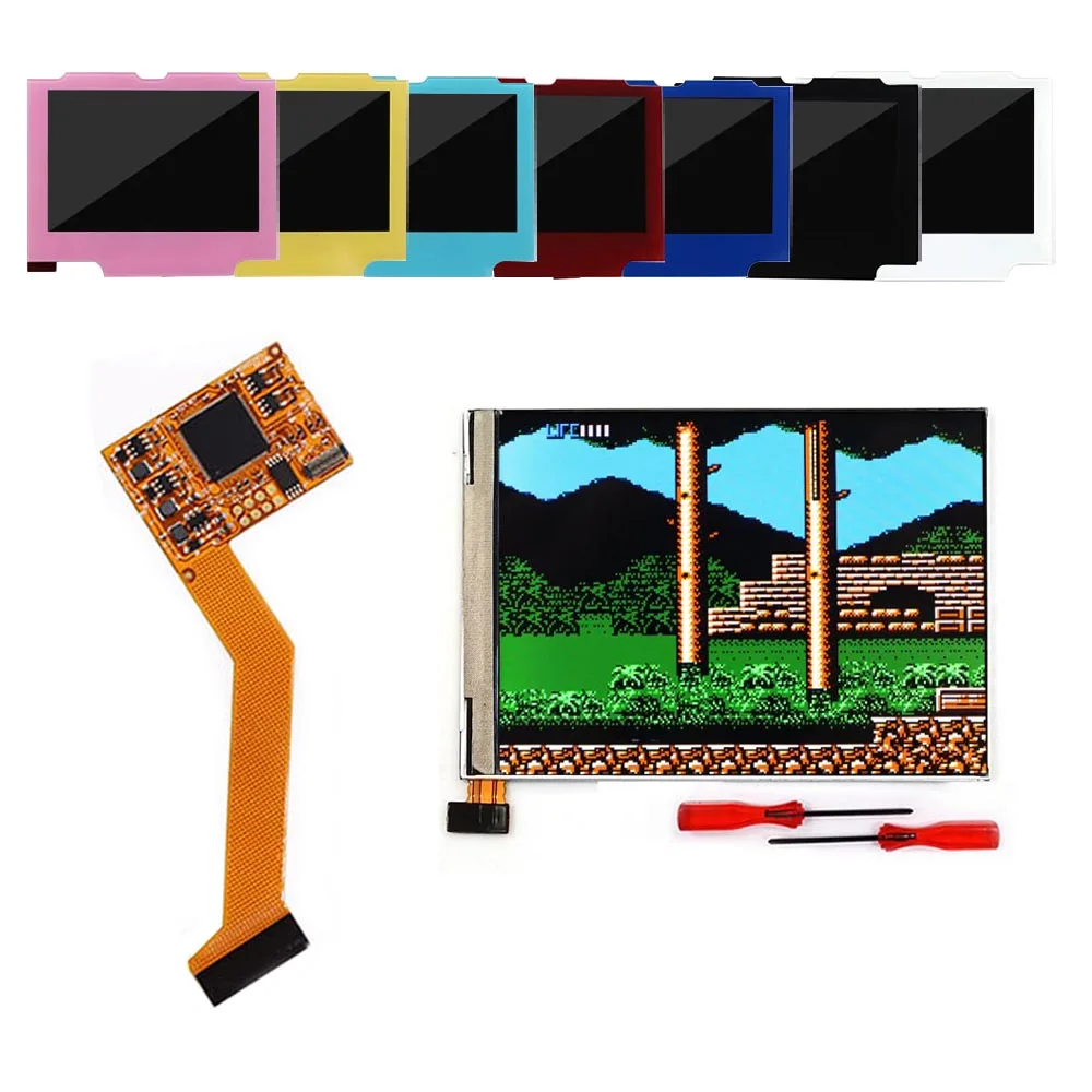 

Комплект подсветки IPS LCD-экрана для GBA SP V2 с регулировкой яркости для консоли Game Boy Advance SP