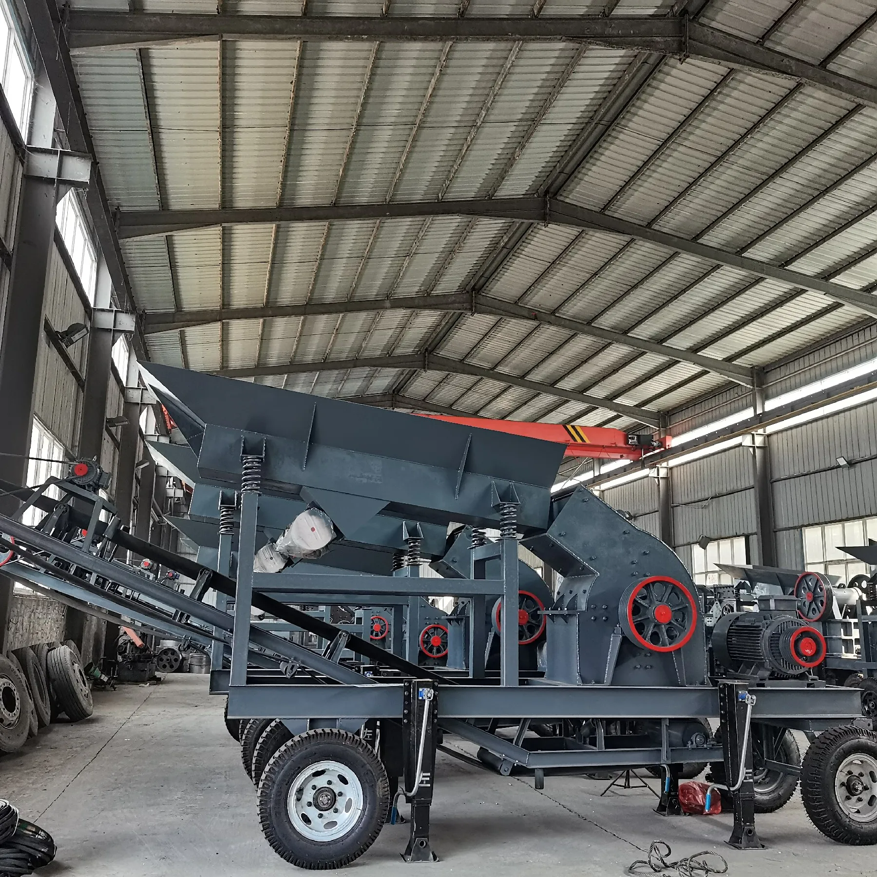 Portable Hammer Crusher for Recycling Concrete/brick/demolition Debris