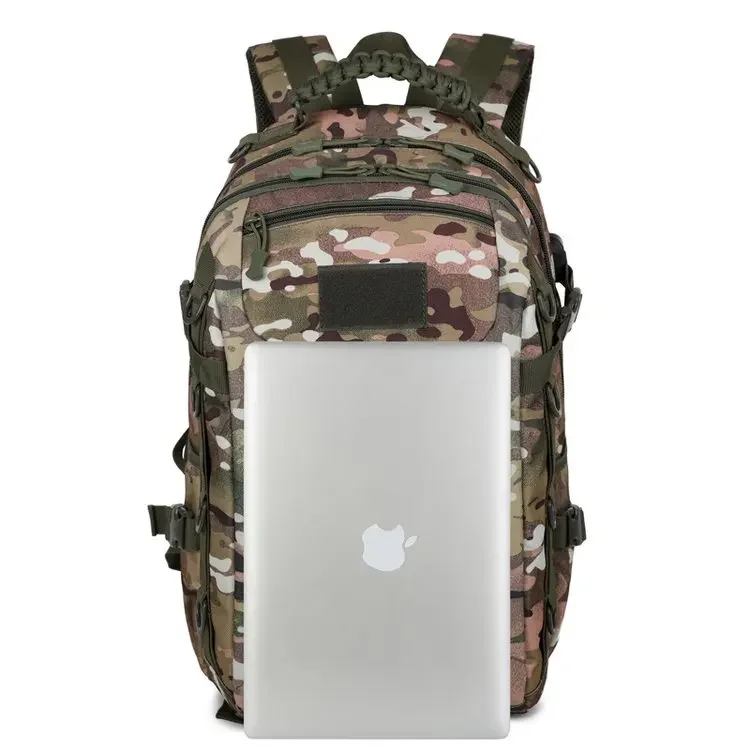 Taktische Outdoor-Tarnrucksack mit zwei Schultergurten - Neues Modell Rucksack - Multifunktionale wasserdichte Tasche für Militär-Enthusiasten und Pendler – Detail 26