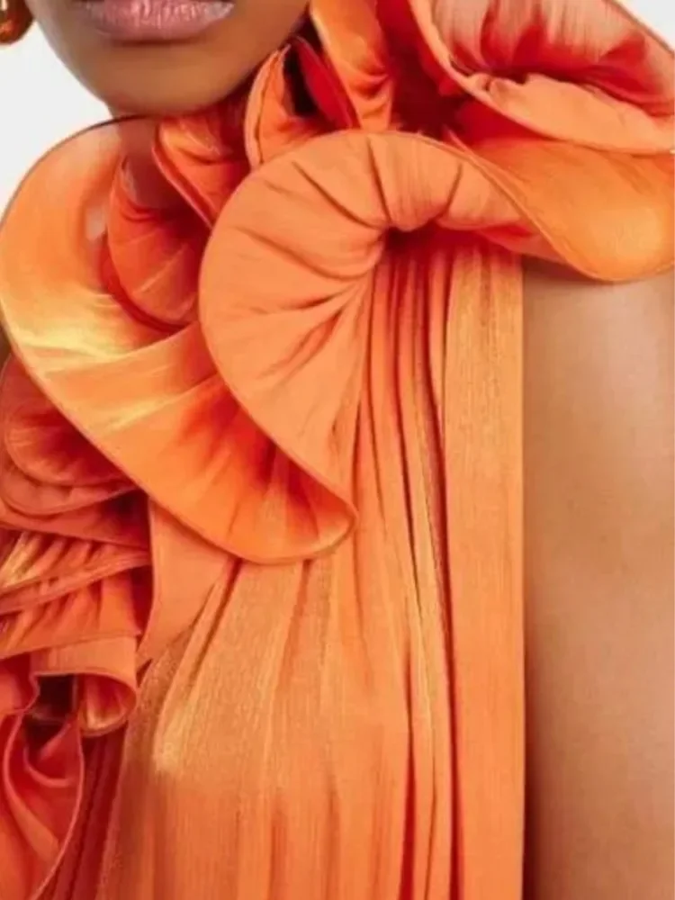 Summer Cover Ups Women Swimsuit One Shoulder Robes Bathing Suit 2025 New Solid Color Beach Holiday Maxi Dresses Cover-Up