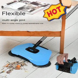 Hand-push Floor Sweeper, Vacuum Cleaner, Sweeping And Mopping All-in-one Machine, No Dead Corners Broom, Dustpan Combination Mop