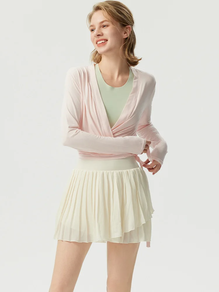 

Женская футболка с перекрестными бретелями и длинным покрытием Sve, повседневная женская футболка из смеси хлопка и полиэстера Sle Moisture ng