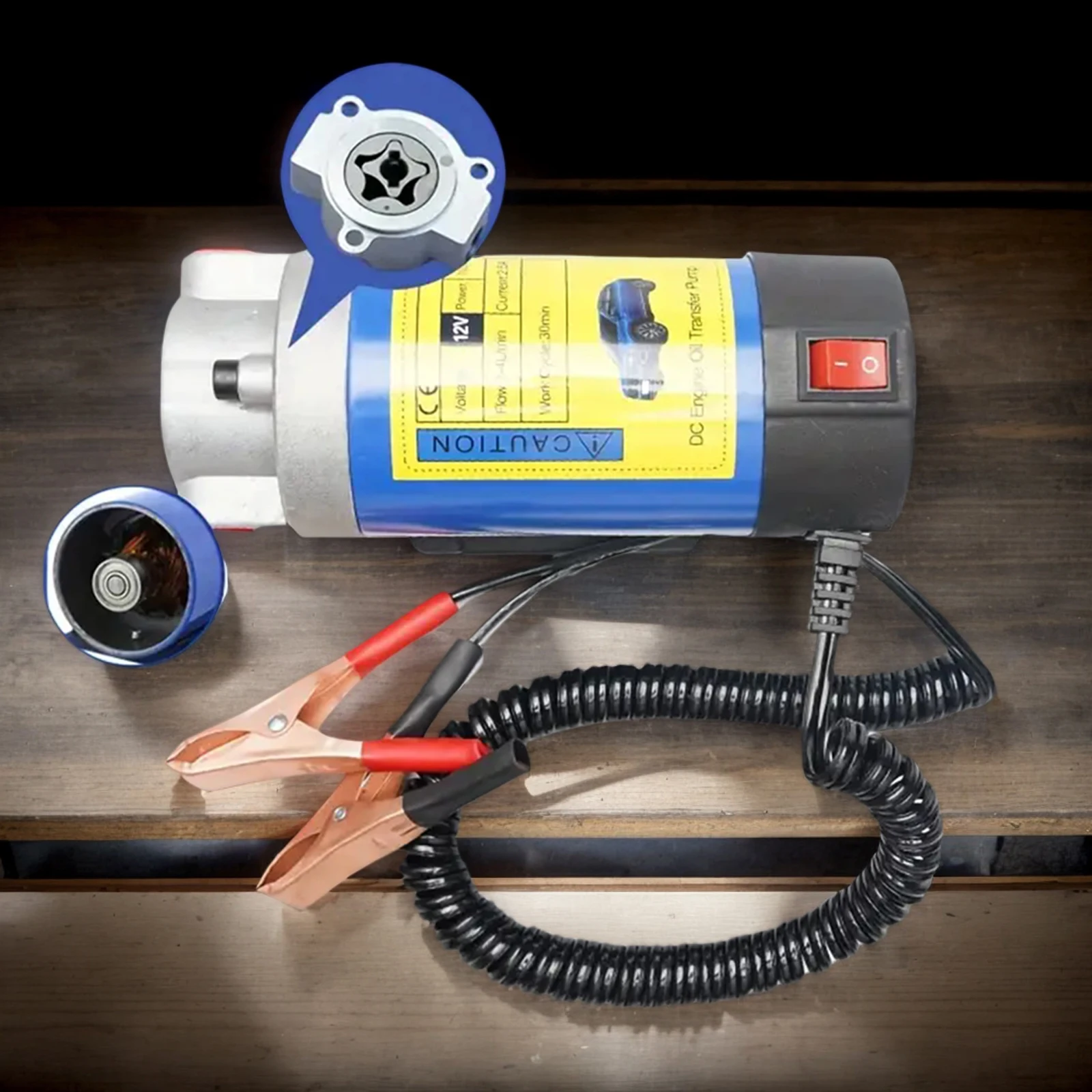 

12V/24V 100W Electric Fluid Transfer Pump Self-Priming Oil Transfer Pump Engine Oil Transfer Change Engine Oil Extractor Pump