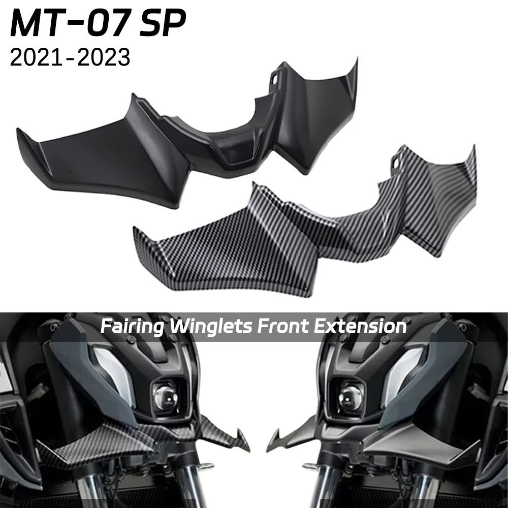 

MT-07 2023 Motorcycle Sport Downforce Naked Front Spoilers Aerodynamic Wing Deflector for MT-07 SP MT 07 2021 2022 2023