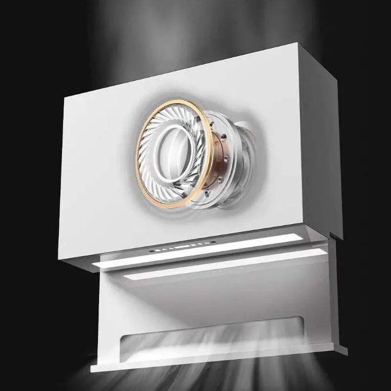 

Automatic lifting hidden range hood, embedded intelligent frequency conversion large suction side suction