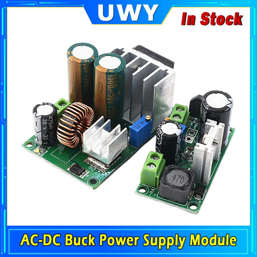 AC-DC to DC Buck Power Supply Module XL4015 LM2596HV LM2596 Adjustable Step Down Voltage Regulator Board For Electronic DIY
