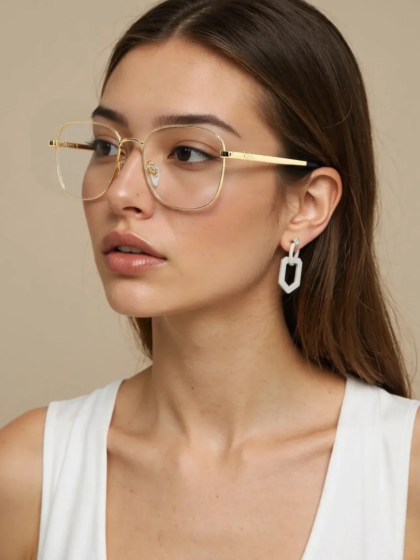 إطار صورة عادي معدني مسطح جديد للجنسين.