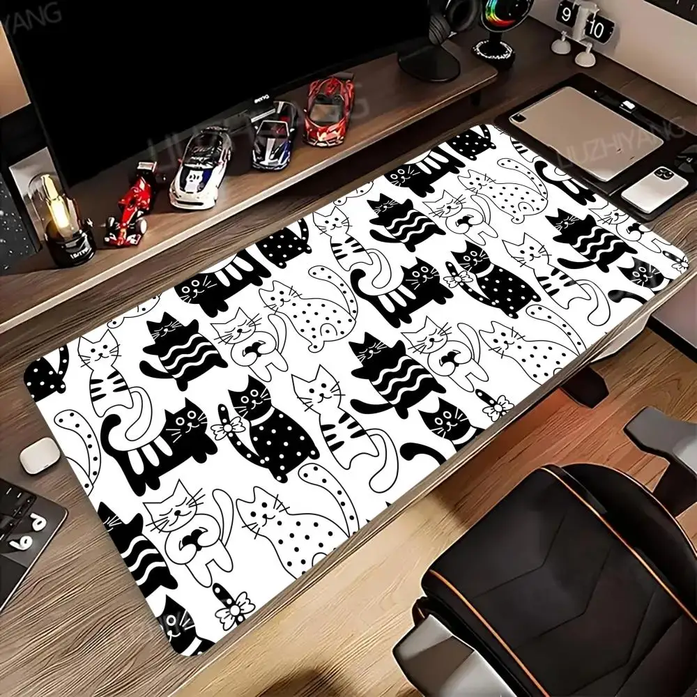Cute cat head Mouse Pad XXL Mousepad Computer Keyboard Pad Mouse Mat Gamer Soft Office Carpet Table Mat Desktop desk Pad