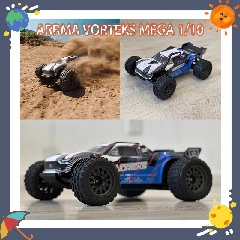 

Arrma Vorteks 1/10 Scale RC Off-Road Vehicle Mega Two Wheel Drive Electric Field Truck Quick Disassembly Design Toy for Boys