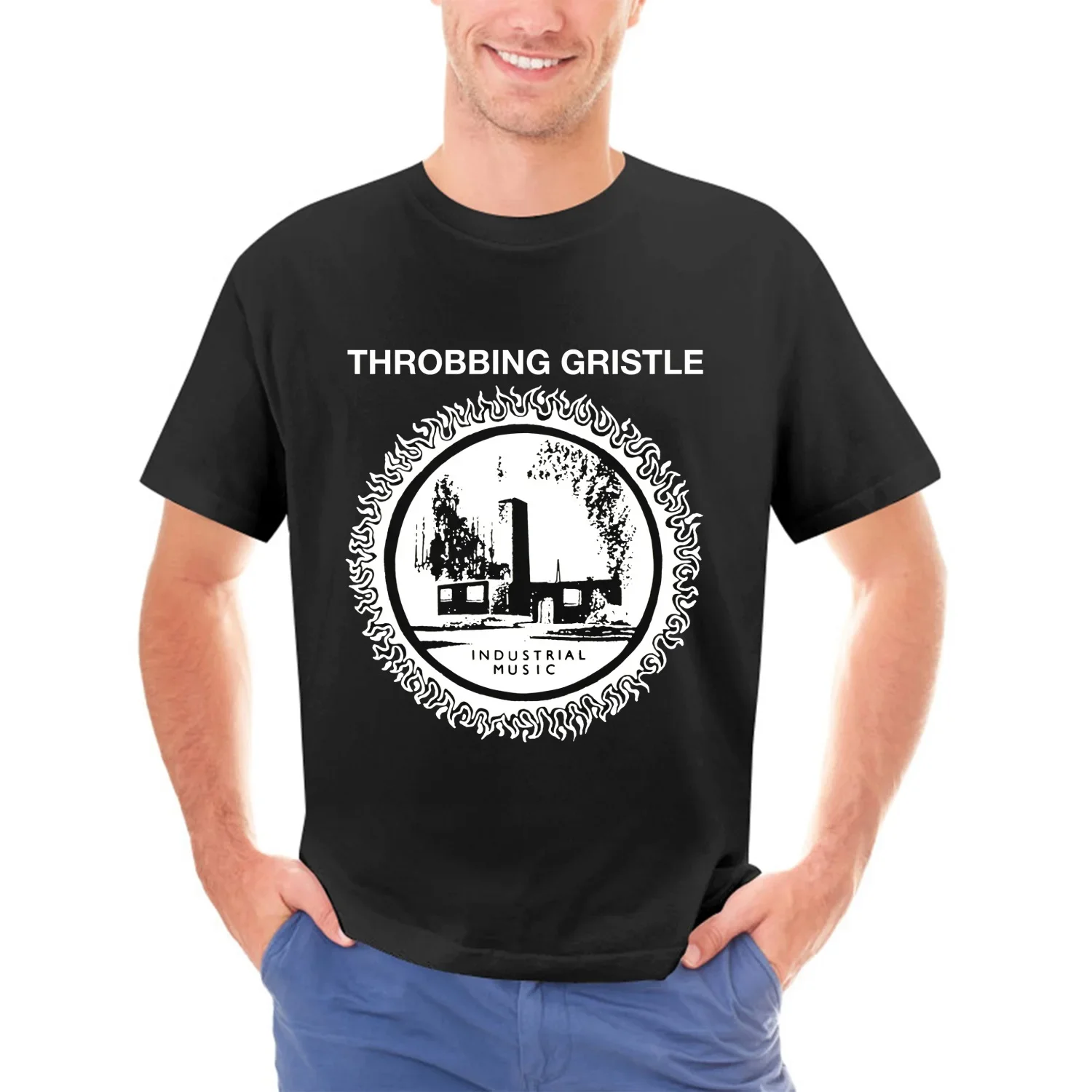 

THROBBING GRISTLE Industrial Music T-Shirt Size Large NEW