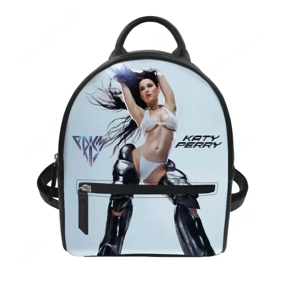 Katy Perry Singer Custom Mini Small Backpack Purse Carter Schoolbags Double Shoulder Bag Mini Daypack Leather Travel Bag