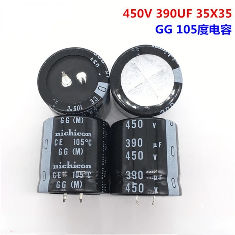 （1PCS）450V390UF 35X35 NiChicon aluminum electrolytic capacitor 390UF 450V 35 * 35