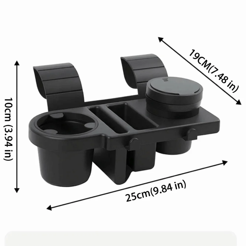 Cup Holder Multifunctional Car Storage Organizer Phone Storage Slot Stable Structure Car Storage Container Solid Sturdy Material