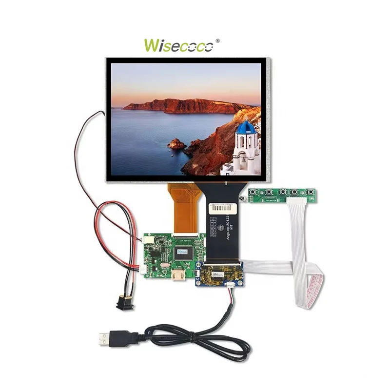 Custom Industrial 8 Inch 800*600 RGB Fpc LED Backlight TFT Touch LCD Display Panel Screens Module with Controller Driver Board
