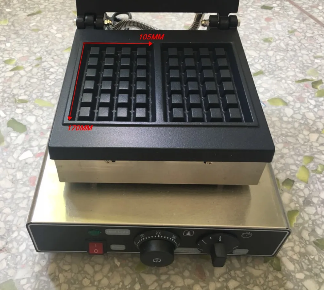 Electric 110v 220v 2 Pcs Belgium Waffle Maker Commercial Waffle Machine Square Muffin Stick Waffle Making Machine Non-Stick