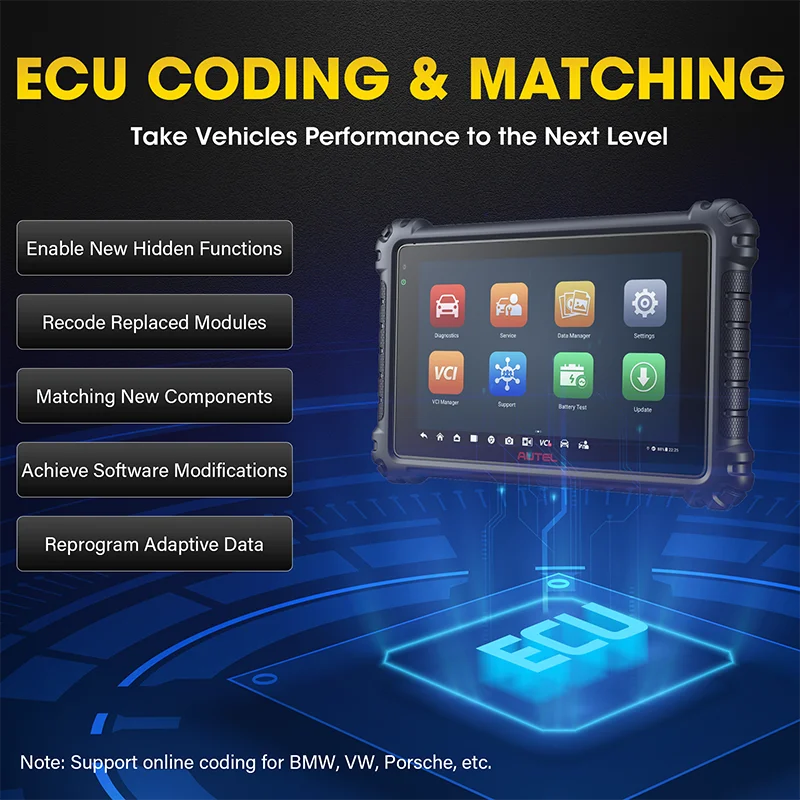 Autel MaxiCOM MK906Pro MK906 Pro ماسح ضوئي تشخيصي ECU ترميز أداة تشخيصية obd2 الماسح الضوئي PK MK906BT MS906