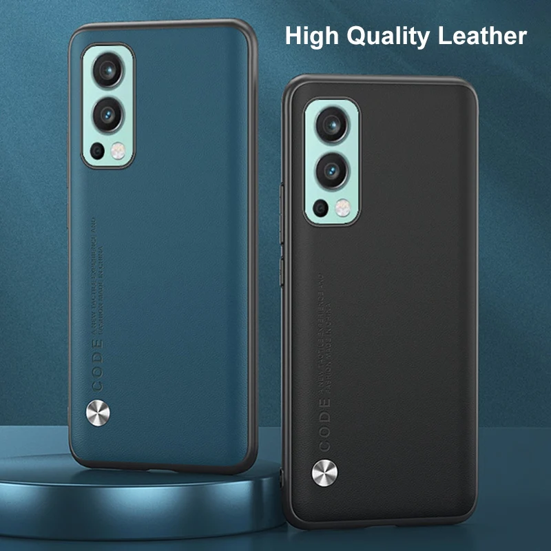 Luxury Leather Phone Case For OnePlus Nord 2 5G Nord2 Back Cover Matte Silicone Full Protection Case For One Plus Nord 2 Coque