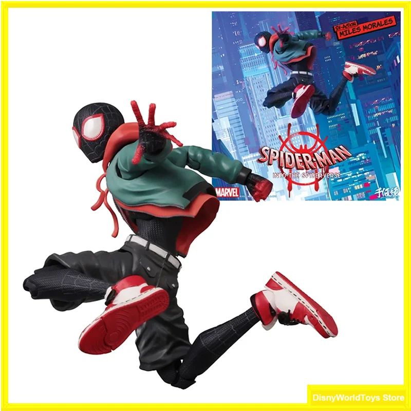 

100% Original Sentinel Sv Action Spider Man Into The Spider Verse Miles Morales Peni Parker Genuine In Stock Figure Model Toys