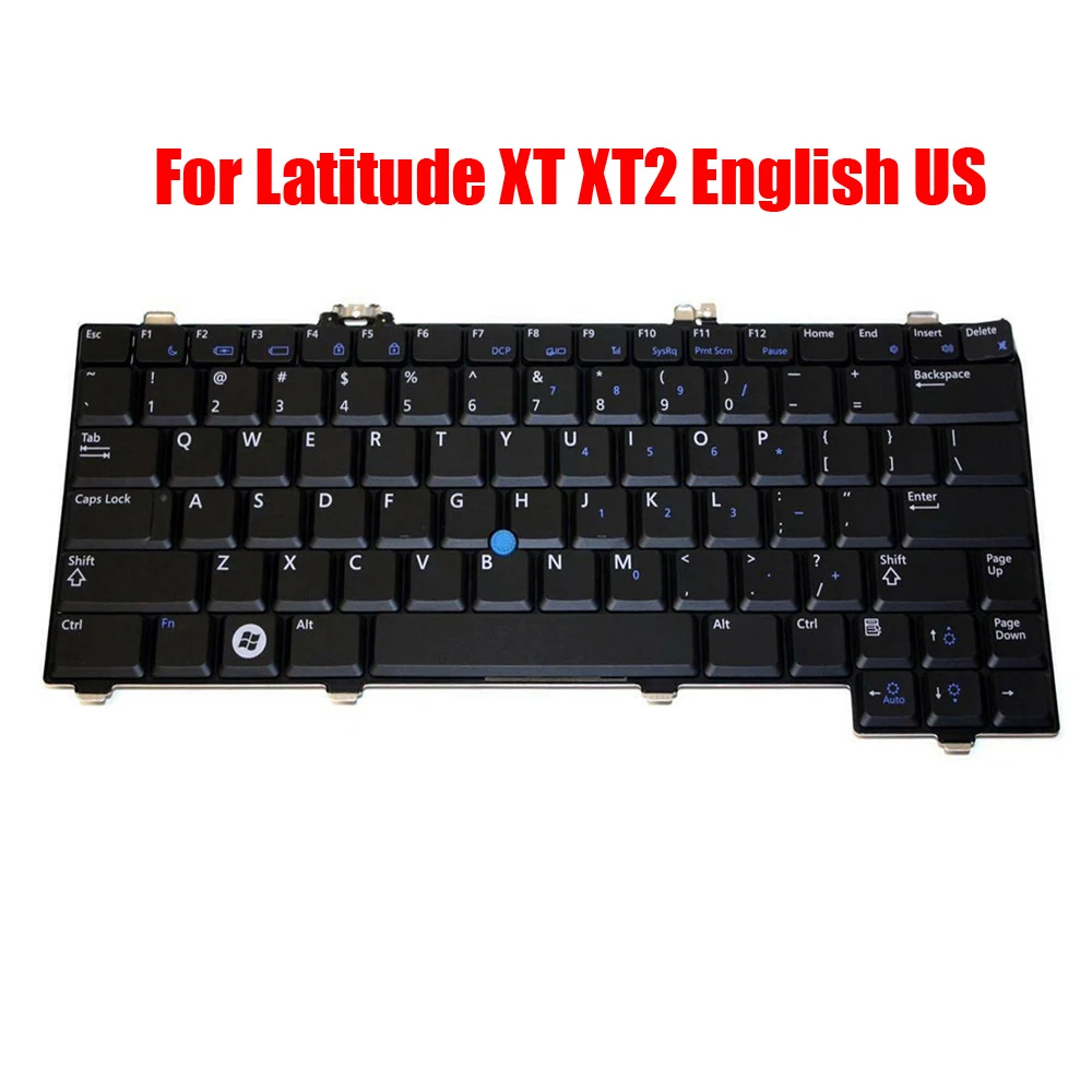 

Laptop Keyboard For DELL For Latitude XT XT2 Series 0F436F F436F NSK-DA201 English US With Backlit&Pointing Black New