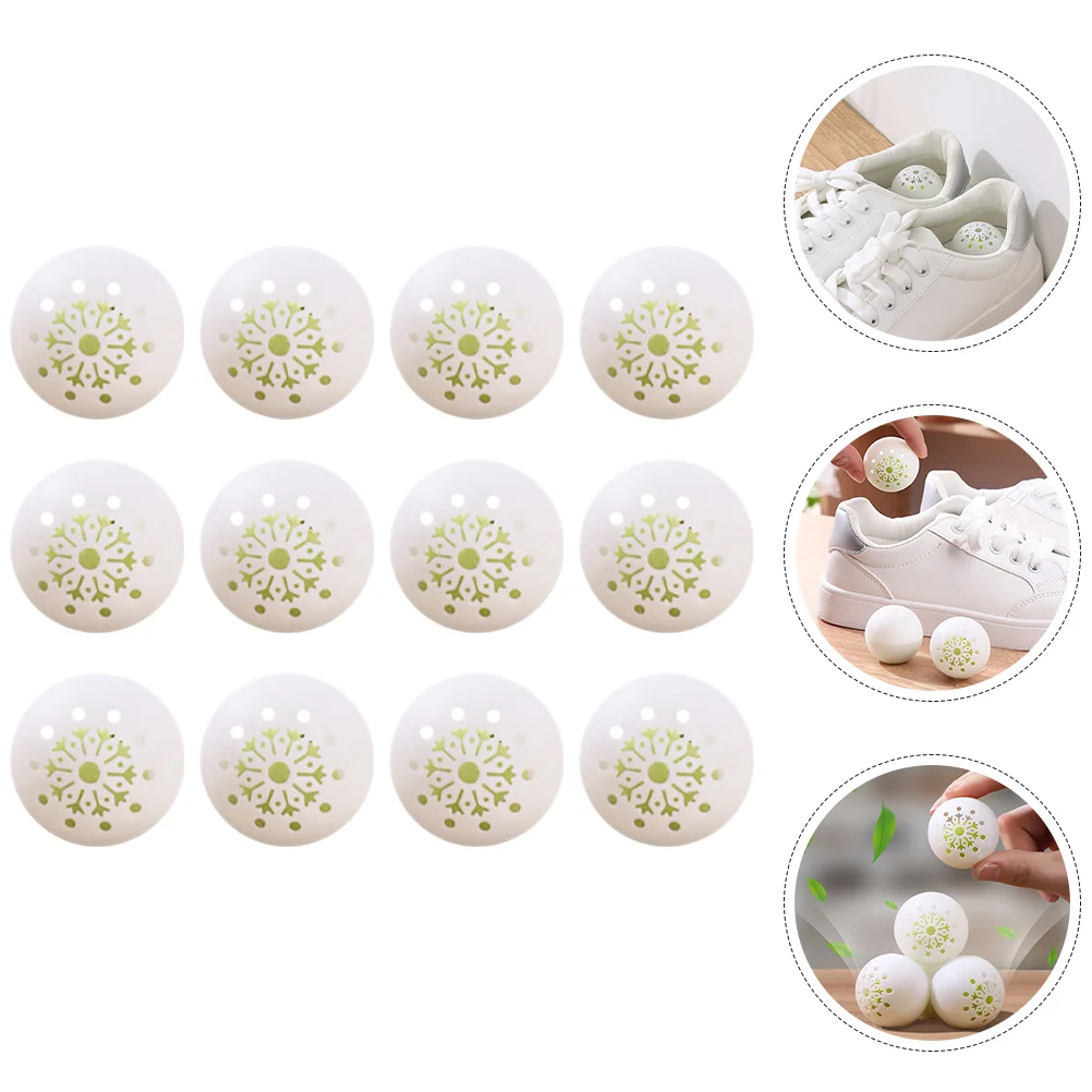 12 pezzi deodorante per scarpe Ball Cabinet deodorante deodorante palline fragranza per l'aria scarpe in plastica per uso domestico forniture Sneakers