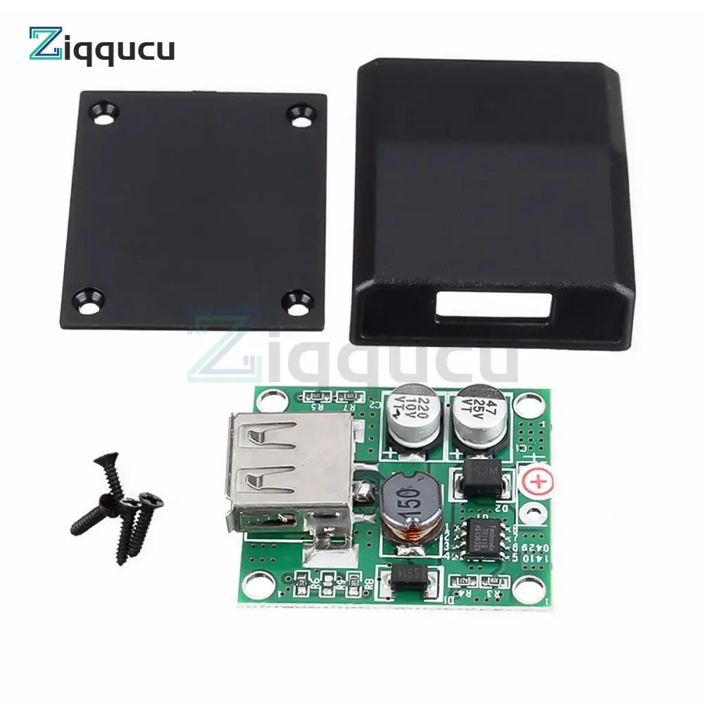 5V 2A Solar Panel Power Bank USB Charge Voltage Controller Regulator Solar Panel Module with balck shell