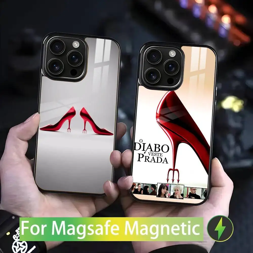 

The D-Devil W-Wears Prada Phone Case For IPhone 17 16 15 14 13 12 11 Pro Max Plus Mini Magsafe Mirror Wireless Magnetic Cover