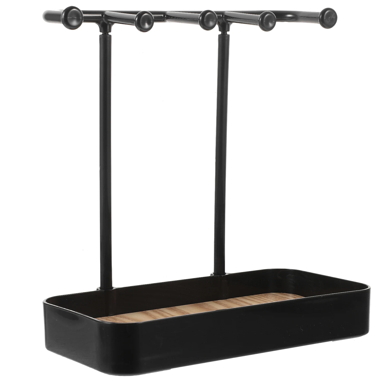 

Стеллаж для хранения ювелирных изделий, подставка для ожерелья, органайзер, держатель для сережек, браслет, дисплей, дерево, полипропилен, стол для спальни, настольные ювелирные изделия