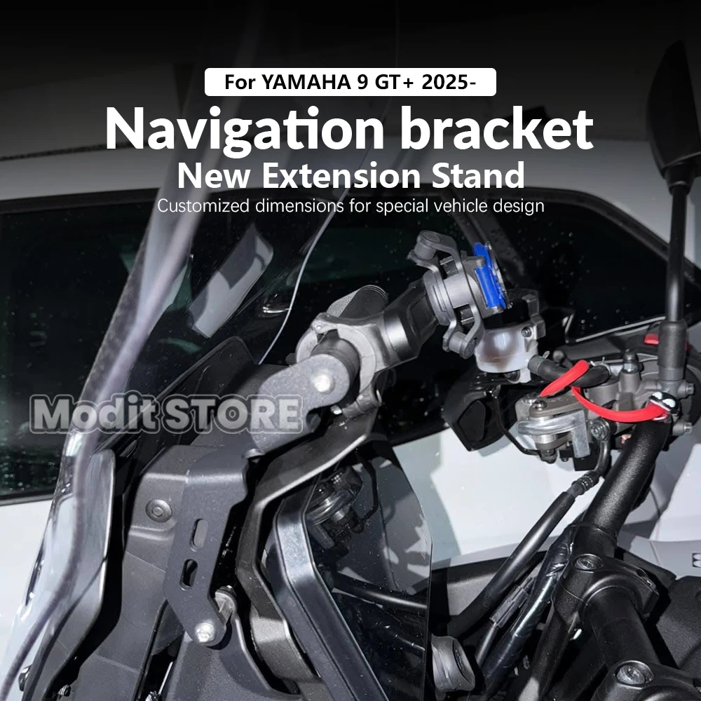 For YAMAHA Tracer 9GT 9GT+ Y-AMT 2023 2024 2025 2026 New MotorcycleNavigation Bracket 22mm Phone Holder Handlebar Extension