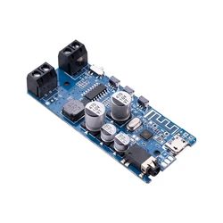 2X5W HIFI Stereo Bluetooth-Compatible 5.0 Power Amplifier Class D Audio Stereo Board Audio Component Amplifiers, Blue