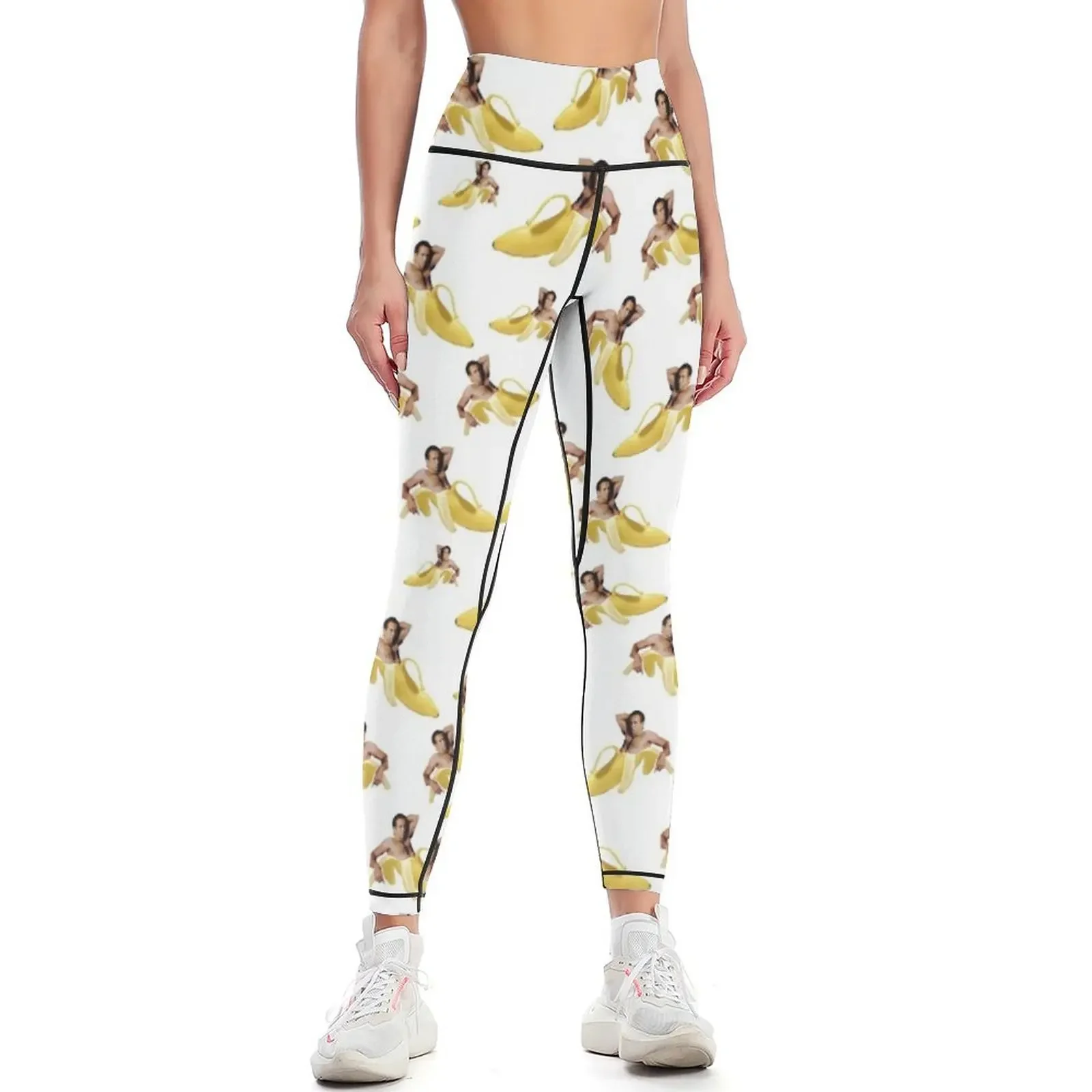

Nicolas Cage Banana Pattern Leggings for girls sport legging leggins push up woman Women's sportswear Womens Leggings