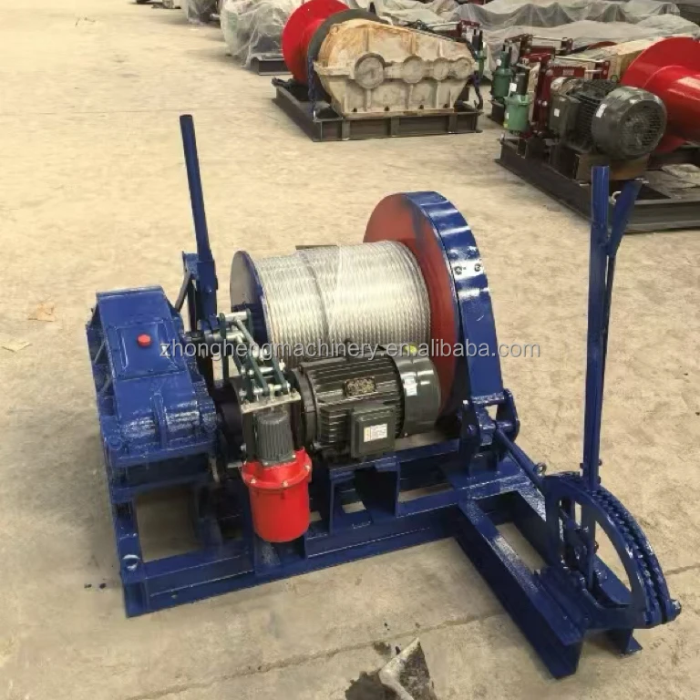 

Mini 2 Tons Electric Winch Hydraulic Brake Diesel Winch Hoist With 100 Meters Wire Rope