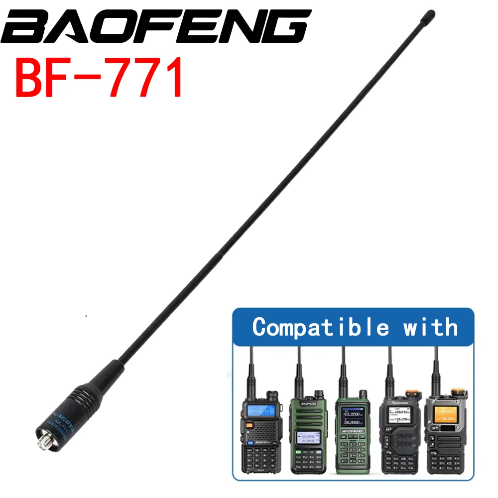 

BAOFENG NA-771 SMA Female High Gain Dual Band Antenna for UV-5R UV-82 Walkie Talkie Two Way Radio Accessories