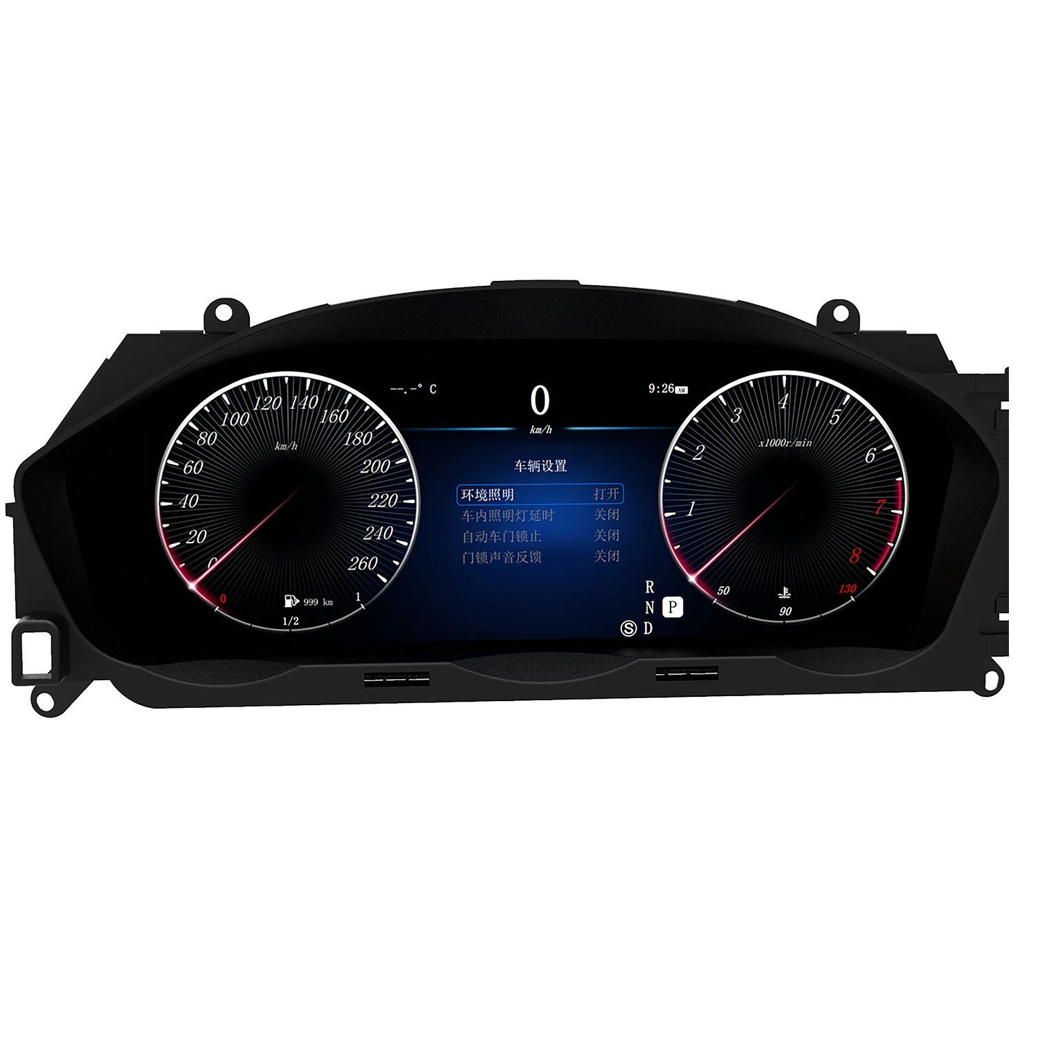 Ugode 12.3''LCD For Mercedes Benz C class W204 2011-2014 NTG4.5 Car Digital Instrument Cluster Dashboard Panel Speedmeter Screen