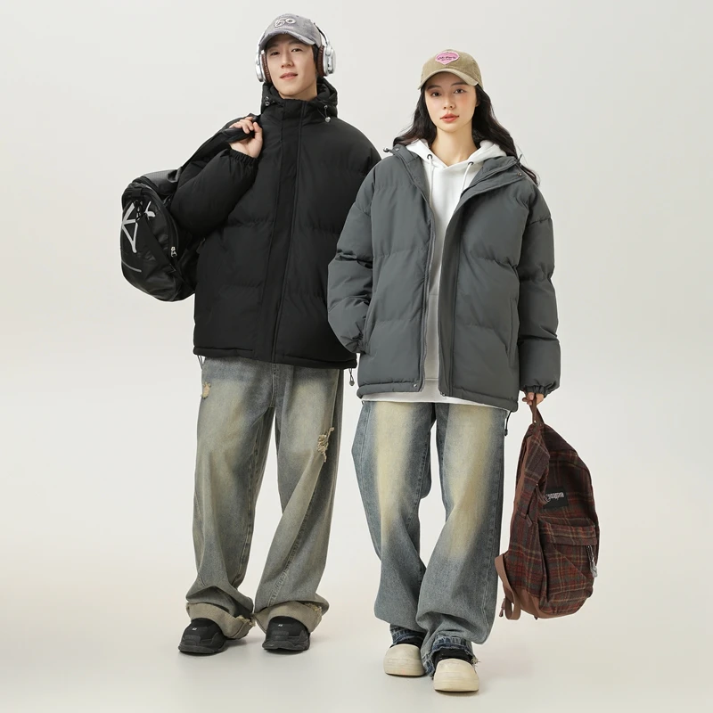 

Men's Cotton-padded Jacket Unisex Warm Hooded Cotton-padded Jacket Men's Casual Coat Thickened Cotton-padded Jacket Men's Coat