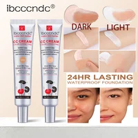 Crema CC correctora hidratante, maquillaje antisudor resistente al agua antes del corrector, maquillaje duradero para mujeres, protege la piel, maquillaje erbiano