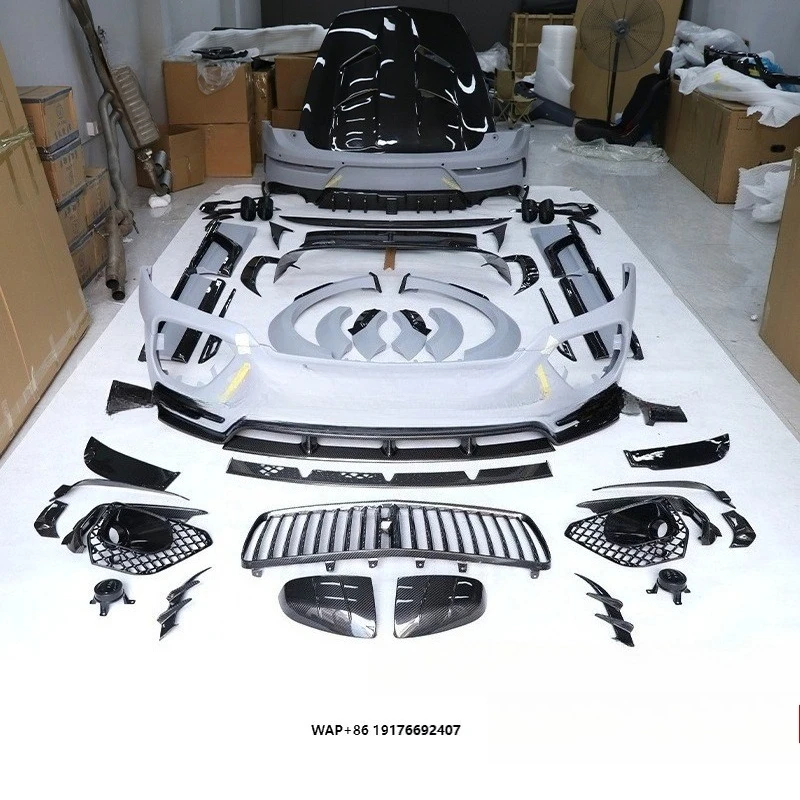 New Arrival Upgrade to MSY Style Dry Carbon Fiber Body Kit for Bentayga Front Rear Bumper Engine Hood Top Spoiler Wing