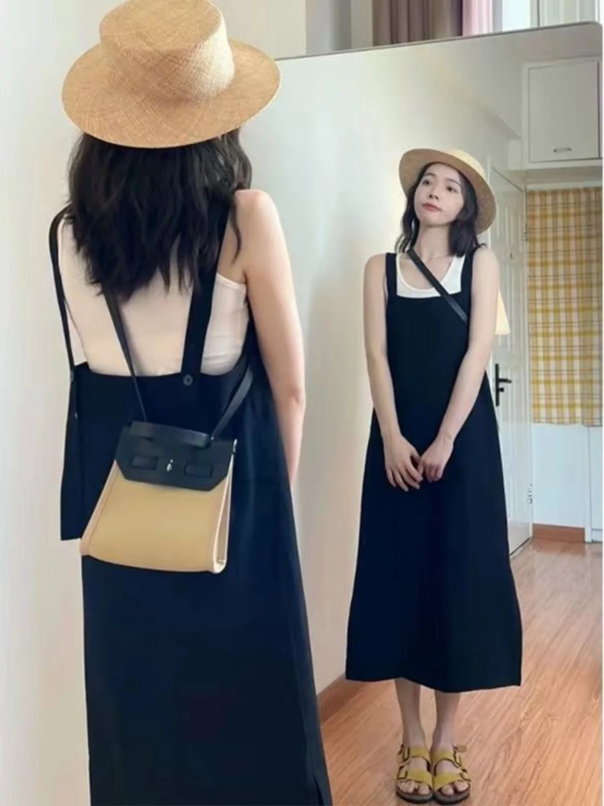 plus Size 300 Pou Casual Svel T-irt Women's Set with Overalls Summer Strap Dr Two-Piece Set Polyester Fiber