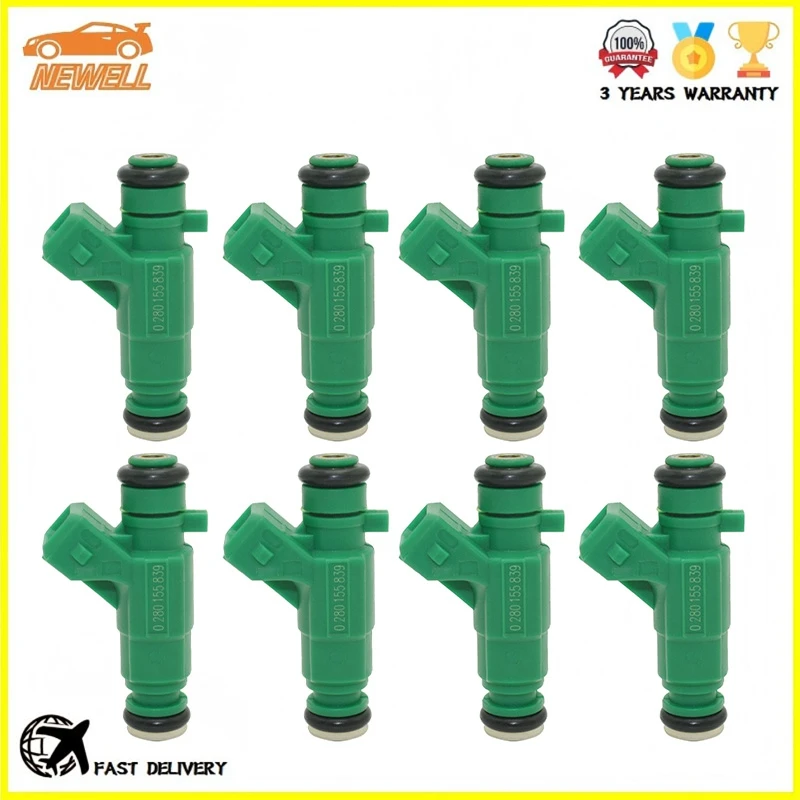 4/8pcs 0280155839 A1130780149 Fuel Injector For Mercedes-Benz C43 E55 ML320 ML55 SLK55 SL55 SLK320 AMG 2005-2006 5.5L V8
