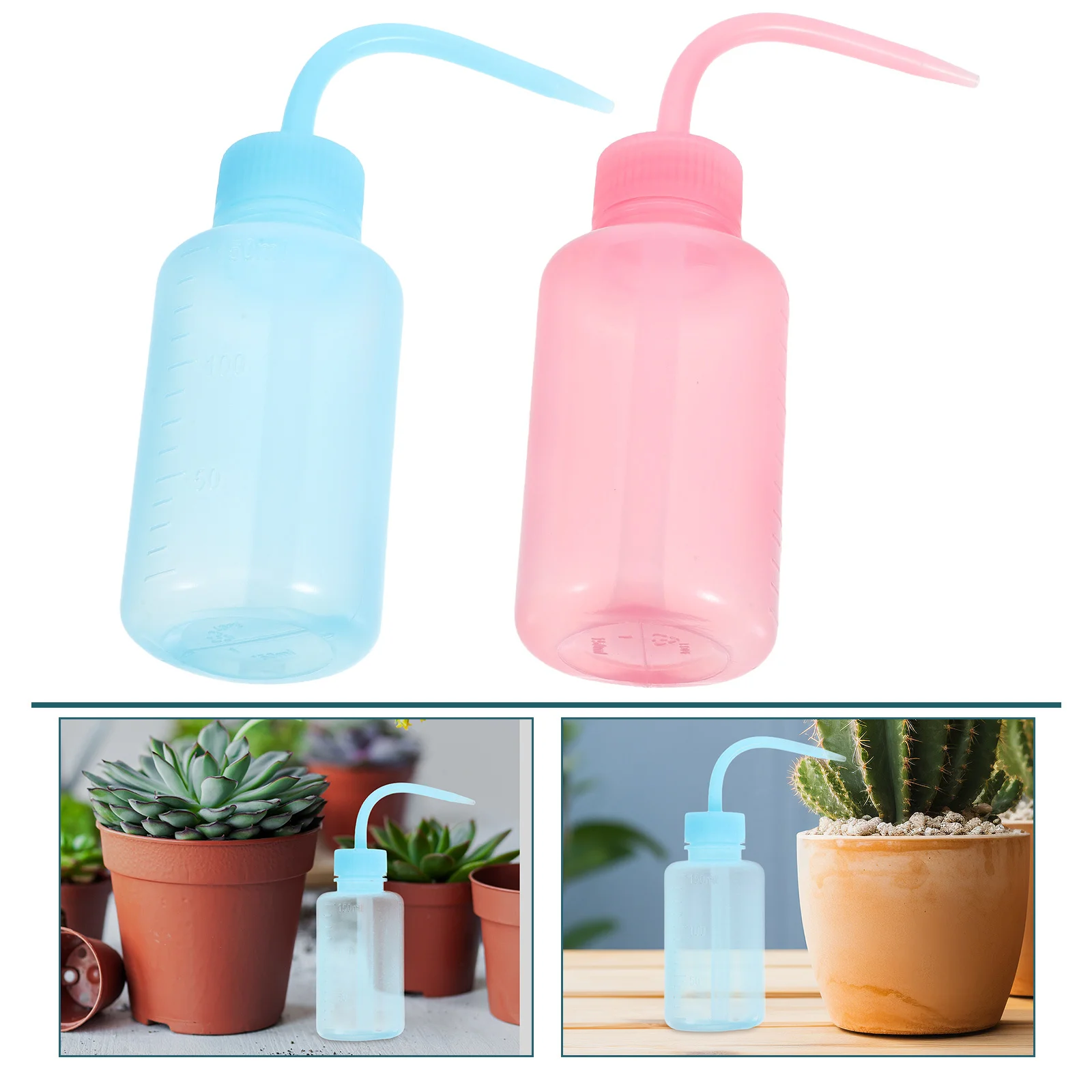 

2Pcs Squeeze Water Bottles Elbow Design Tattoo Cleaning Eyelash Wash Succulent Watering Safety Rinse Bottles Medical Spray Plant