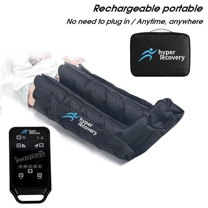 air Compression leg Massage Therapy, Recovery System: Compression Boots, Pump, and Case. Sequential masssger