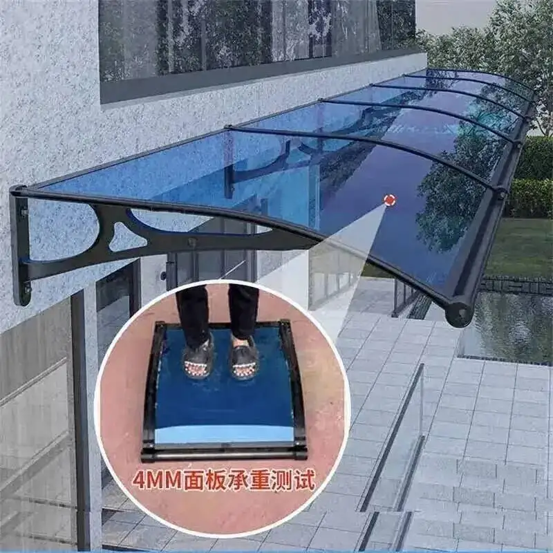 Window Thickened Aluminum Courtyard Alloy Home Canopy Balcony with Eave Outdoor Large 4mm Sink Endurance Board Sunshade Awning P