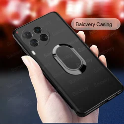 Case For Tecno Camon 30 Pro 5G CL8 / Camon 30 Premier 5G CL9 TPU Silicone Shockproof Protective Back Cover With Oval Bracket