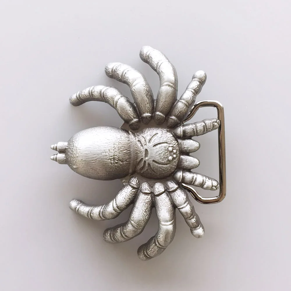 Antique Silver Cut Out Spider Belt Buckle Boucle de ceinture BUCKLE-3D011AS Free Shipping