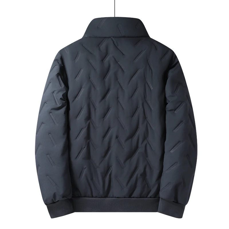 Men Winter Fleece‑Lined Tracksuit, 2‑Piece Casual Running Outdoor Set, Zip‑Up Hoodie & Sweatpants Suit for Middle‑aged Elderly D