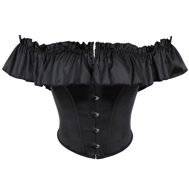 

Сексуальный женский корсет-бюстье с застежкой-молнией - вышивка с принтом рыбьих костей, летние топы на бретелях с открытой спиной и рукавами-пузырьками